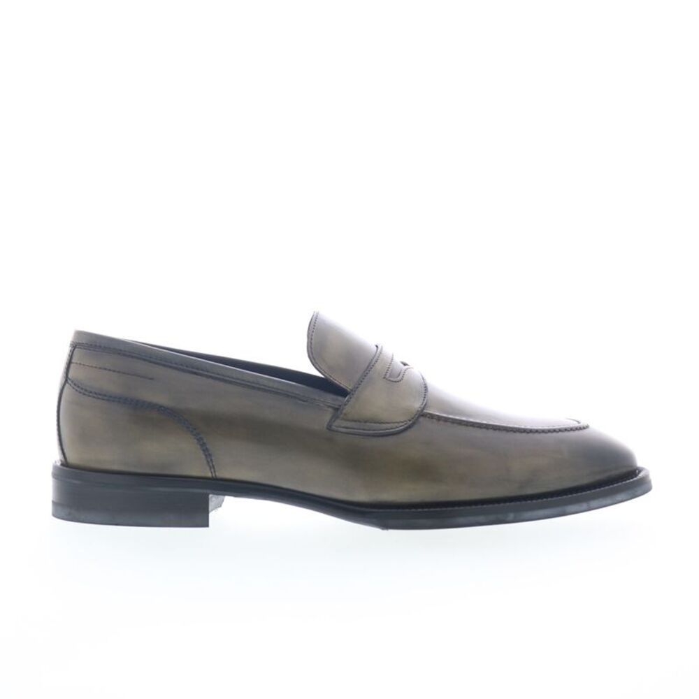 Di Bianco Mens Aviano Lined Calfskin Gray Shoes (NWT)
